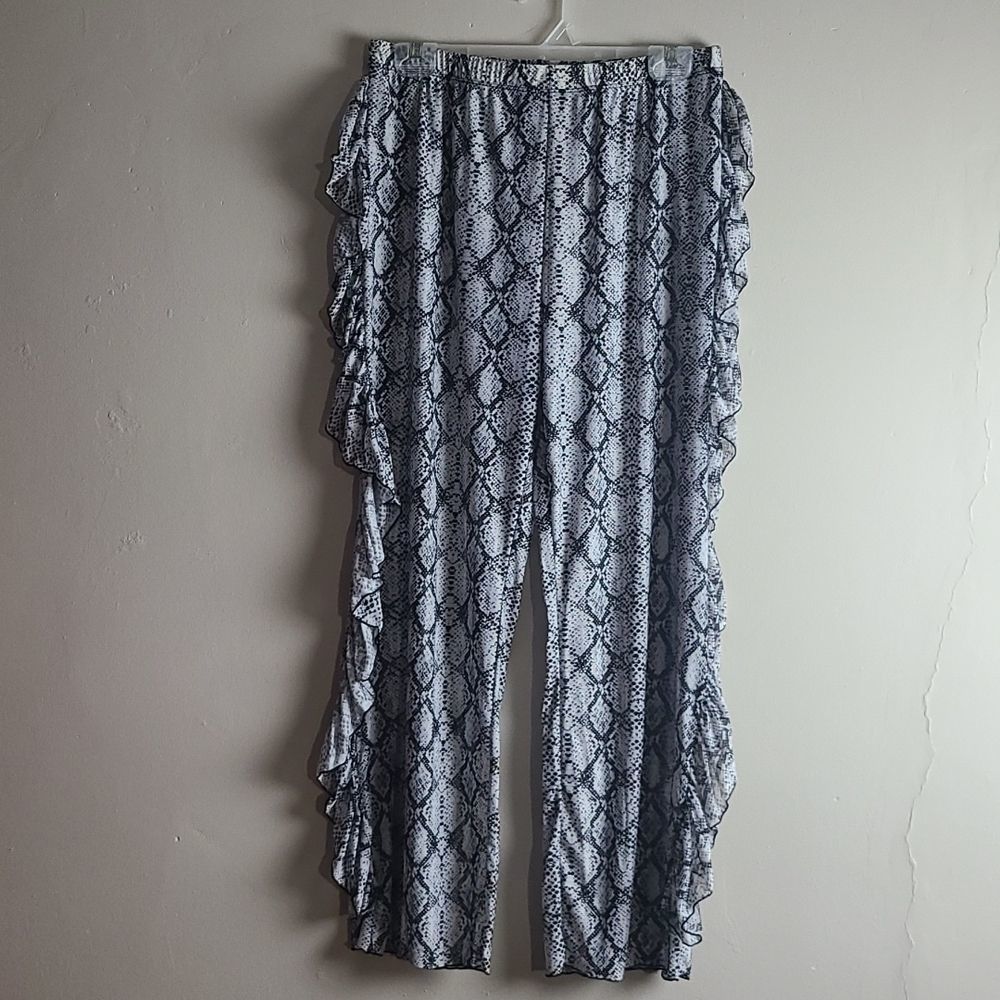 Snakeskin Mesh Cover Up Size Large